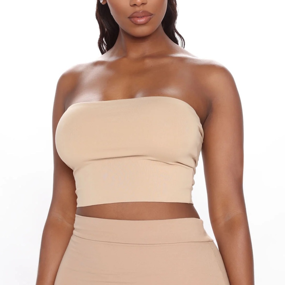 Beige tube top XS